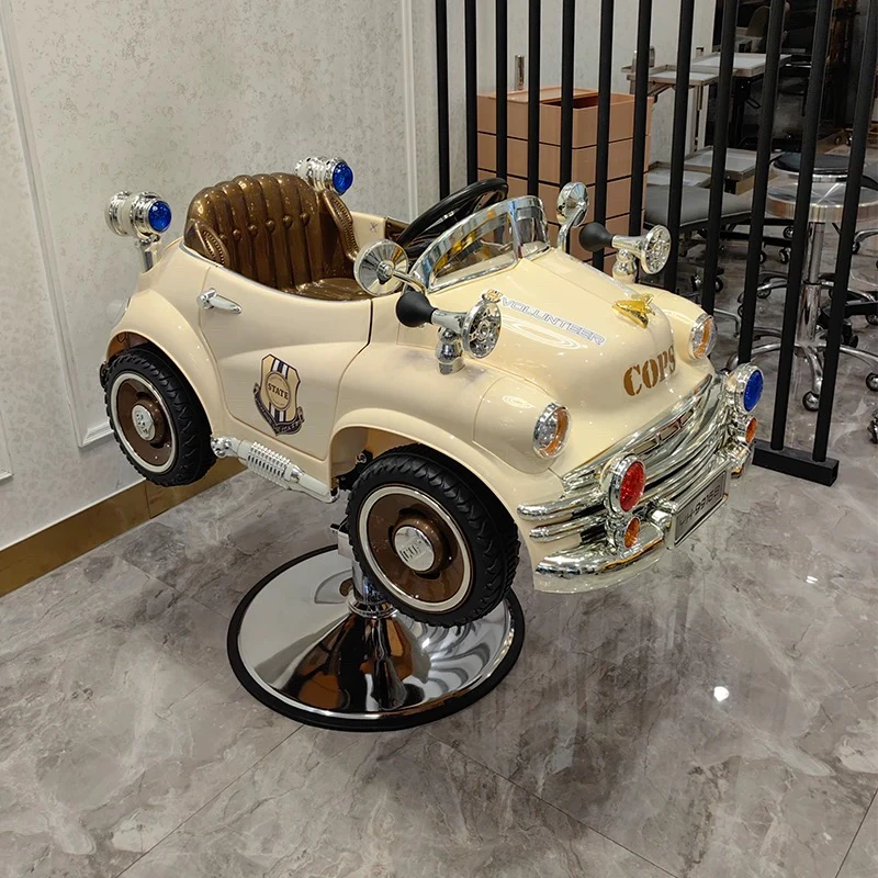 网红儿童汽车理发椅子小孩电动卡通玩具剪发升降发廊椅美发洗头床