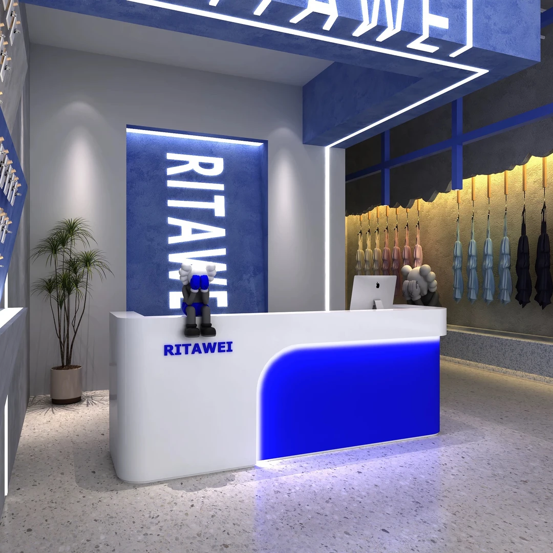 发廊收银台美发店前台店铺小型收银台吧台美发美容院前台接待台