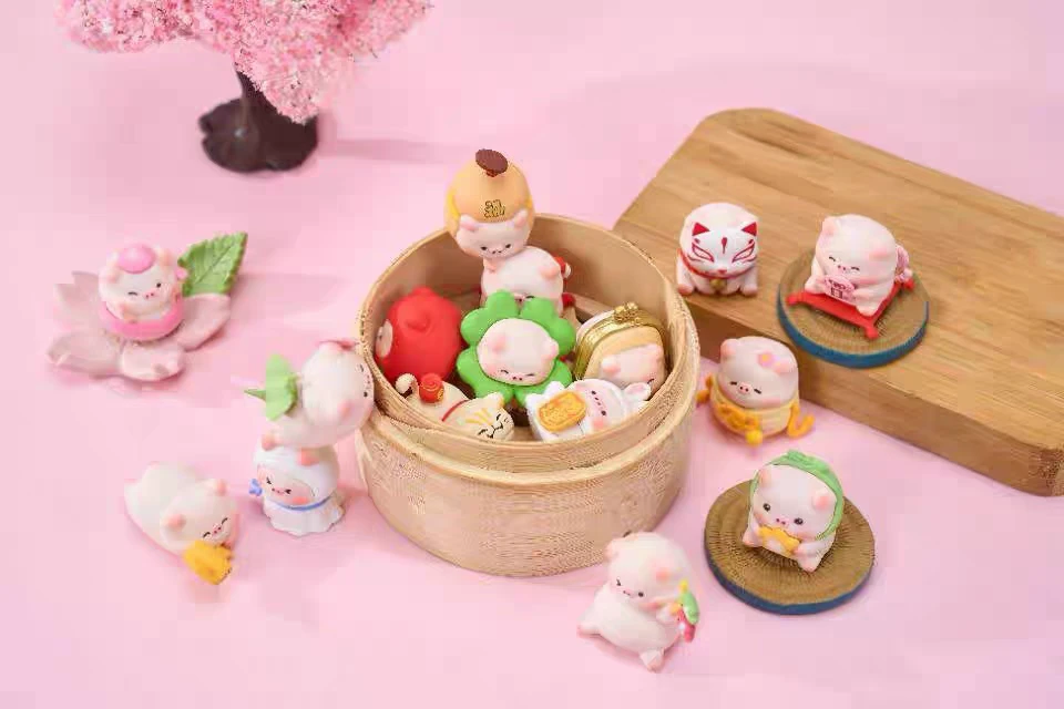 【珠珠拆盒】宝运猪二代萌粒潮玩盲盒摆件