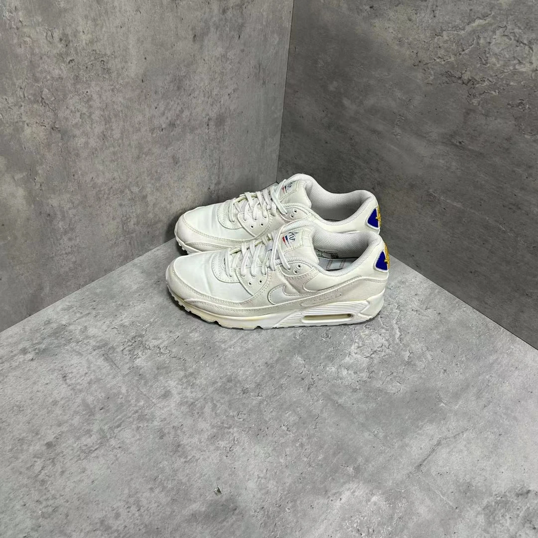42码 Nike Air Max 90 Paris 白色 低帮 休闲跑步鞋 工价1509