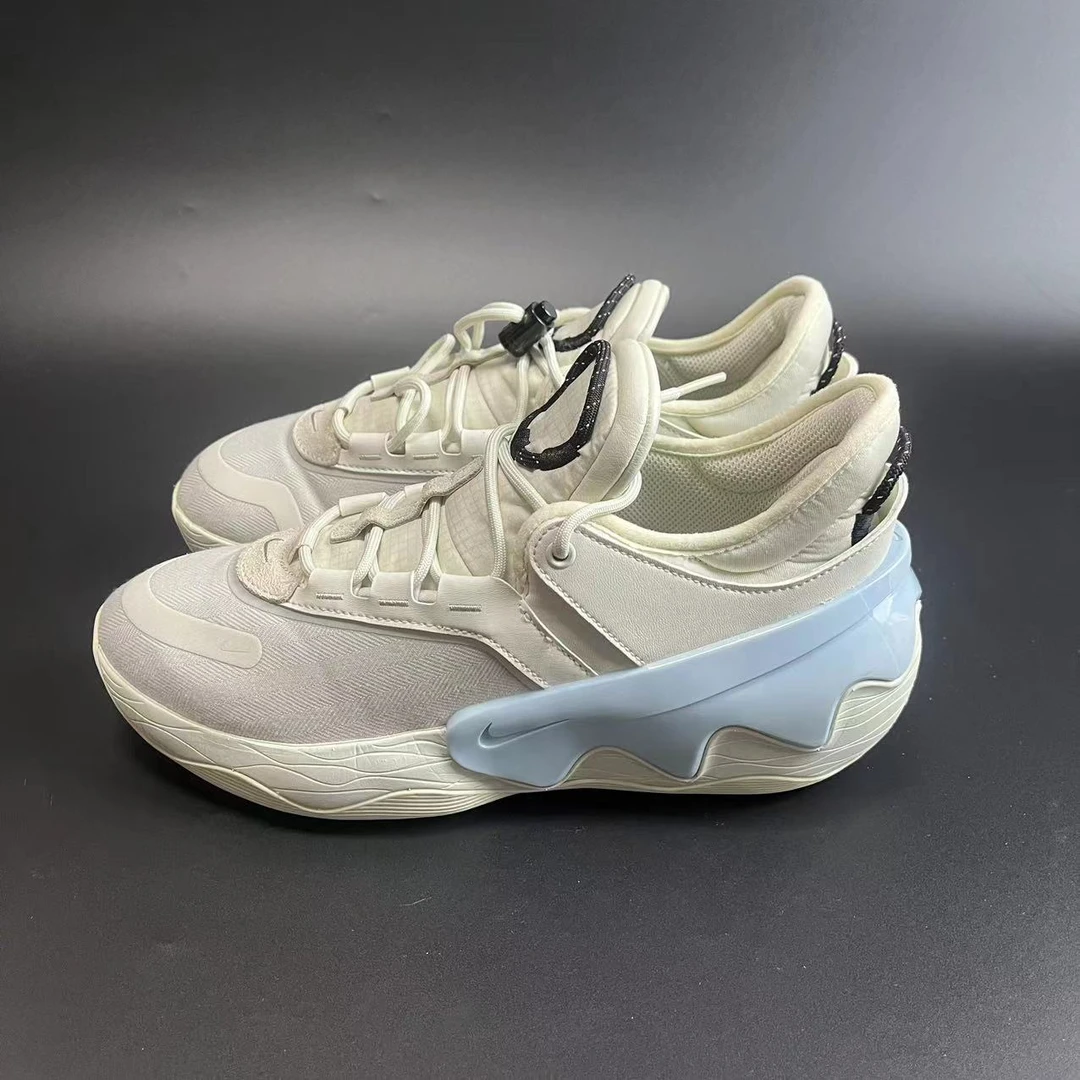 41码 Nike Distorted 低帮 复古篮球鞋 米白蓝