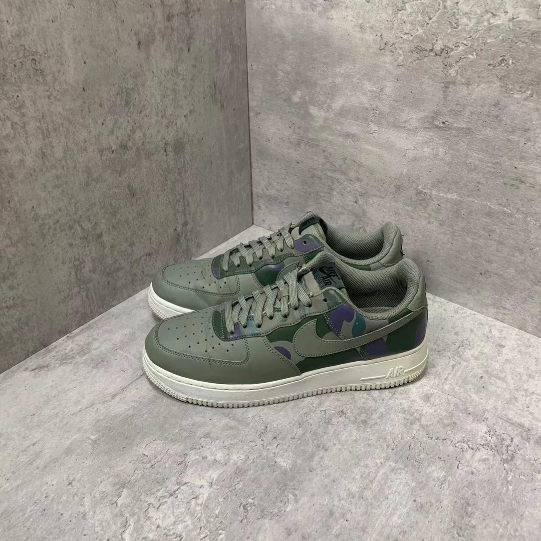 42码 Nike Air Force 1 绿迷彩