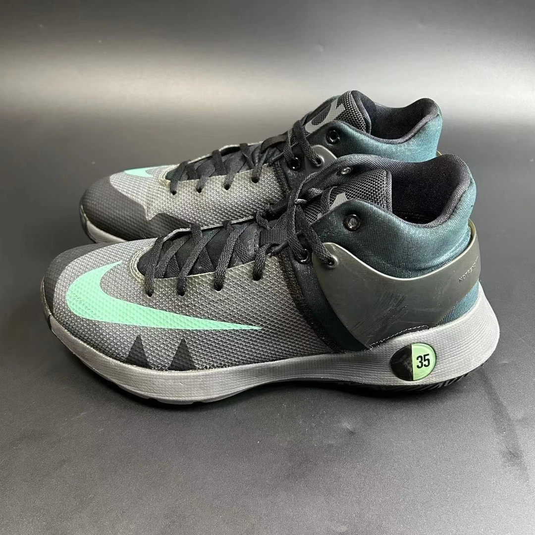 42.5码 Nike KD5 黑绿 高帮 复古篮球鞋 工价999