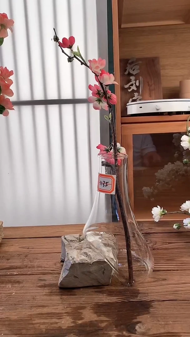 【闪购商品】1135纯天然石头玻璃花瓶