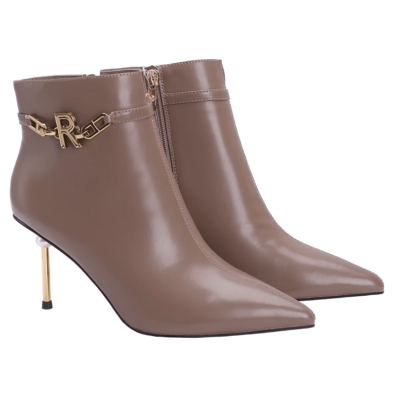 正常尺码 时尚靴子   YL006 卡其色