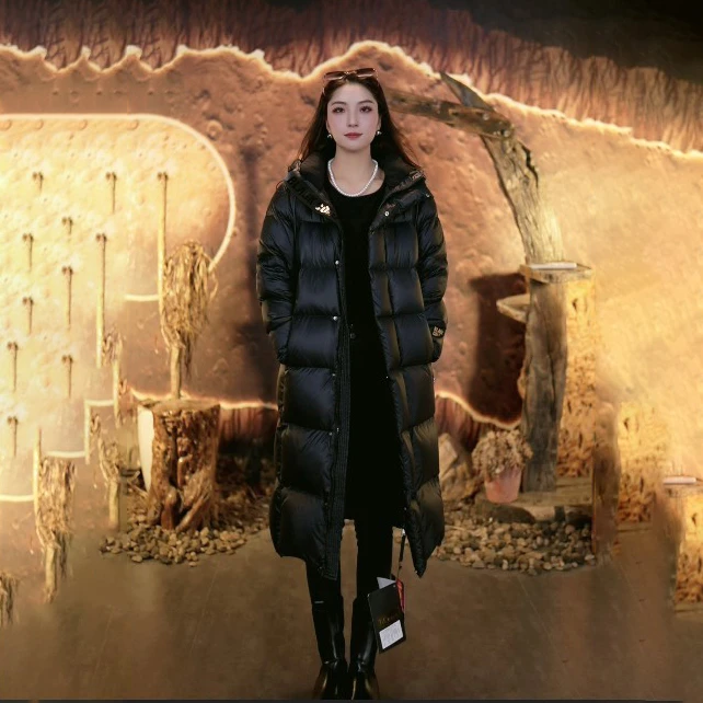 wanyu/万羽鹅绒服长款【明星版本5.0】连帽加厚保暖冬季外套XUAN2