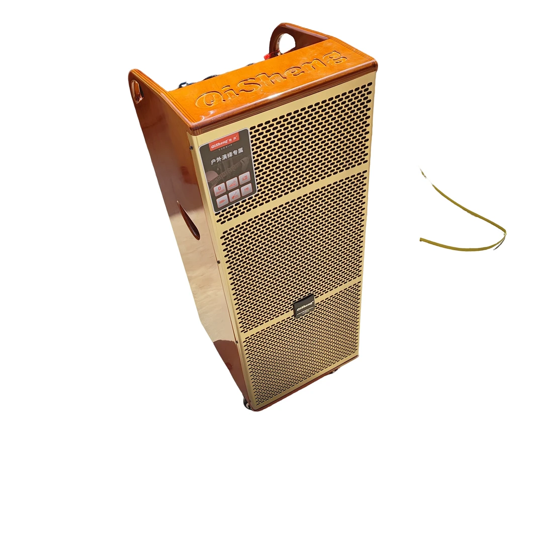 双10寸三分频户外移动蓝牙音响，内置声卡金属话筒夹板箱体。不包邮