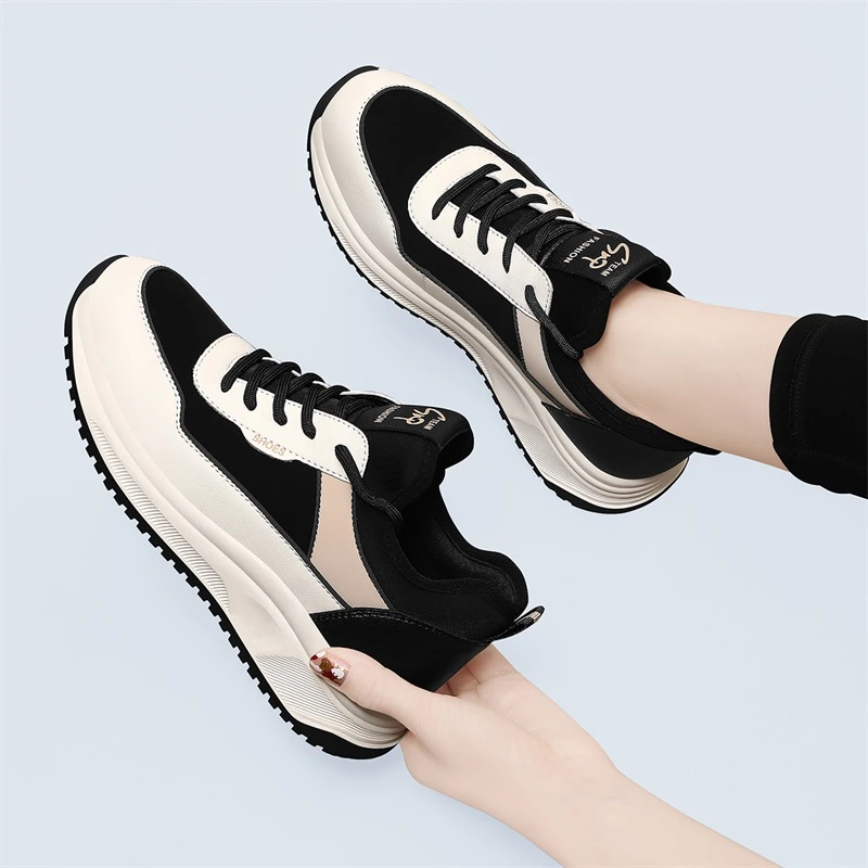 厚底老爹鞋女款时尚2024年新款秋冬季百搭软底轻便运动休闲阿甘鞋