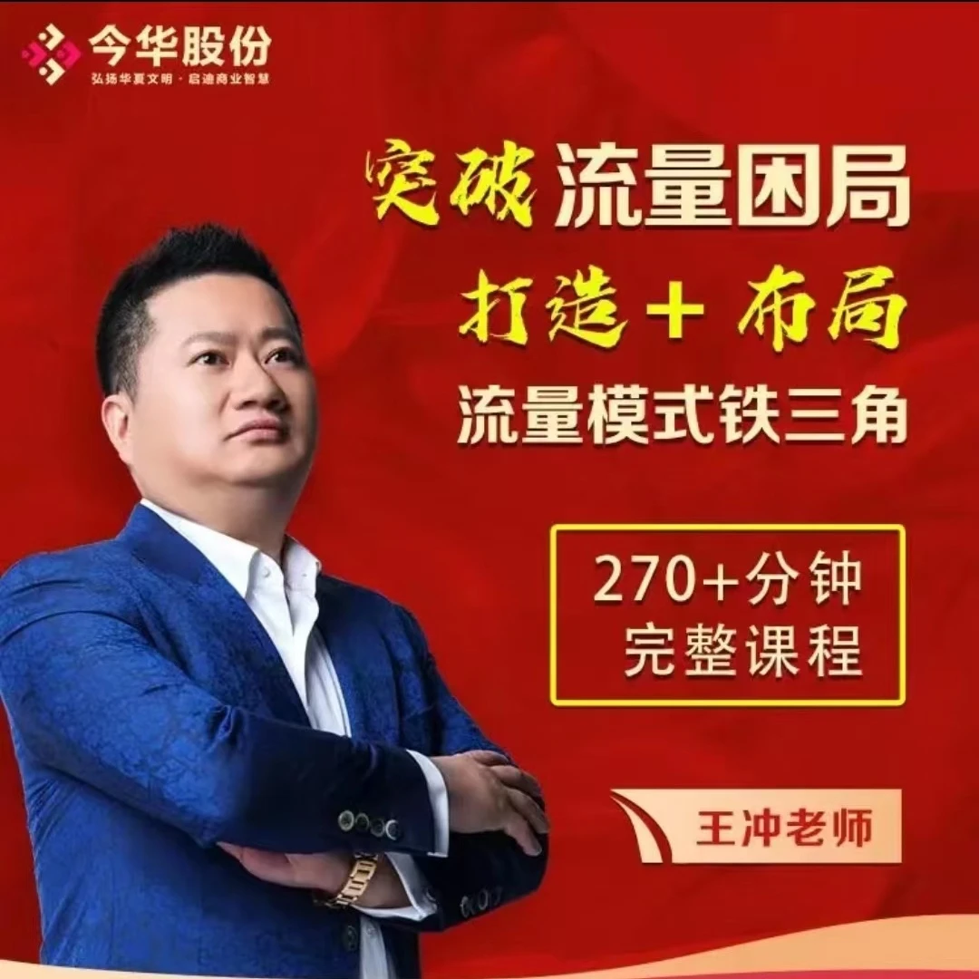 王冲老师【流量+团队+模式】商业模式实战课