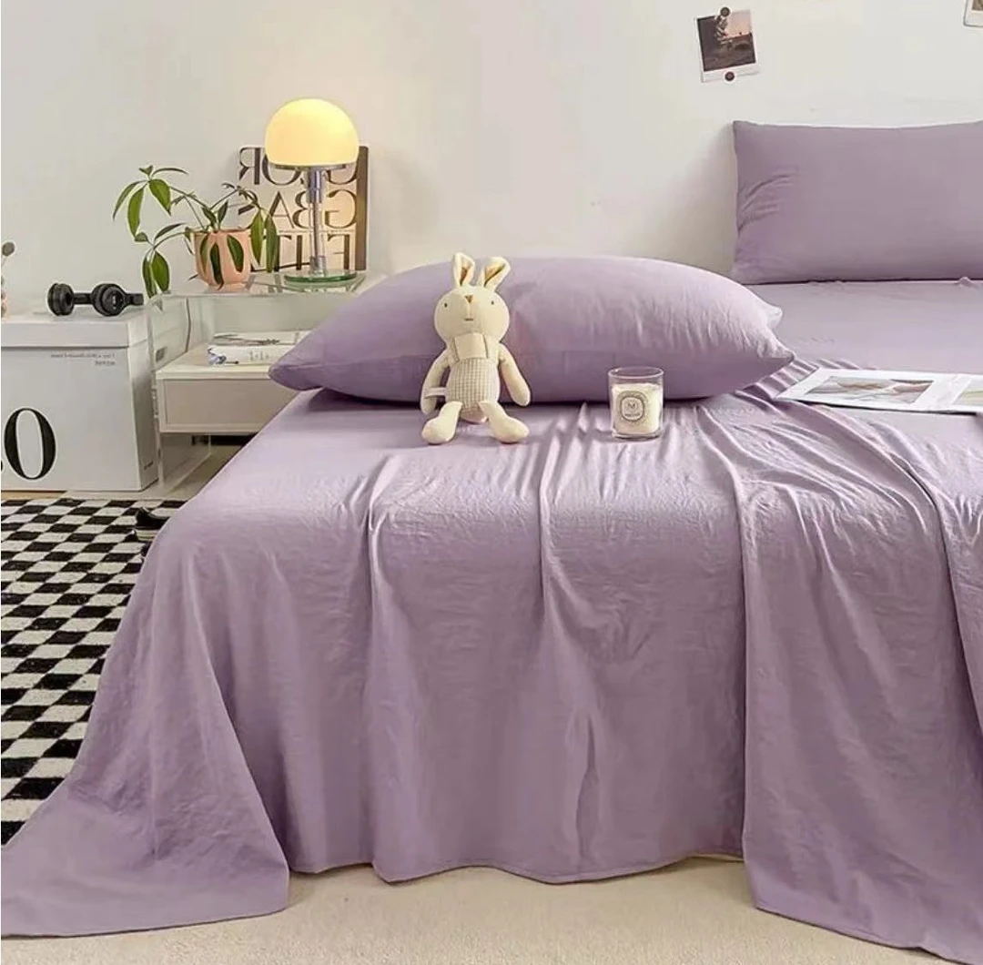 【单人床单】纯色   微瑕 透气时尚简约 145*235 正负5厘米