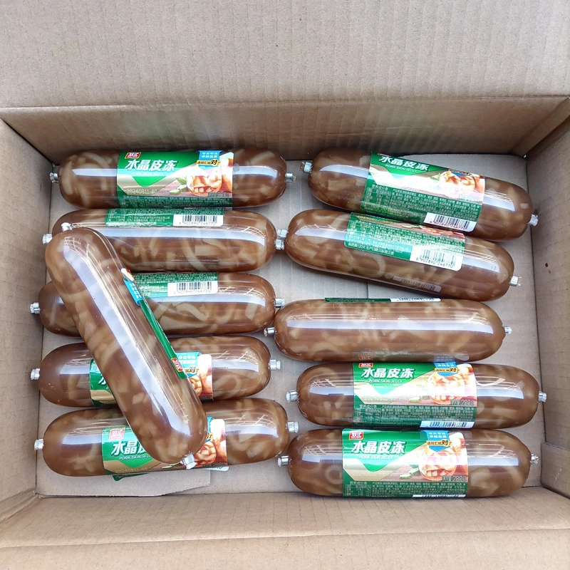双汇水晶皮冻香肠280g即食松花蛋肠260g饭店凉拌下酒菜猪皮冻熟食