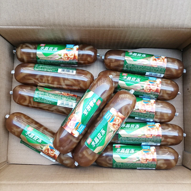 双汇水晶皮冻香肠280g*2支即食凉拌下酒菜五香猪皮冻熟食火腿肠
