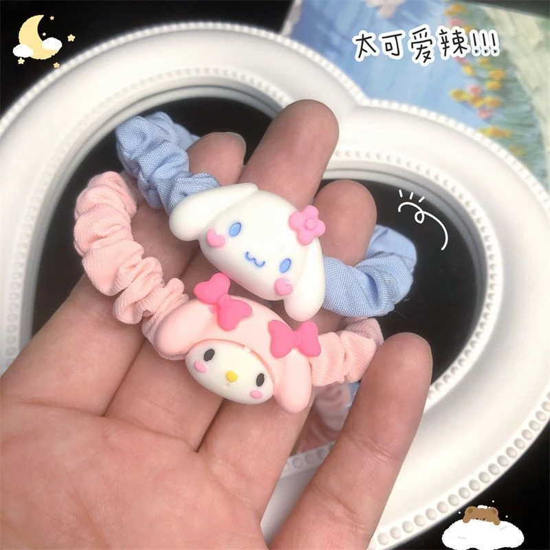 可爱玉桂狗美乐蒂KT猫发圈甜美少女心发绳网红ins皮筋头绳小肠圈