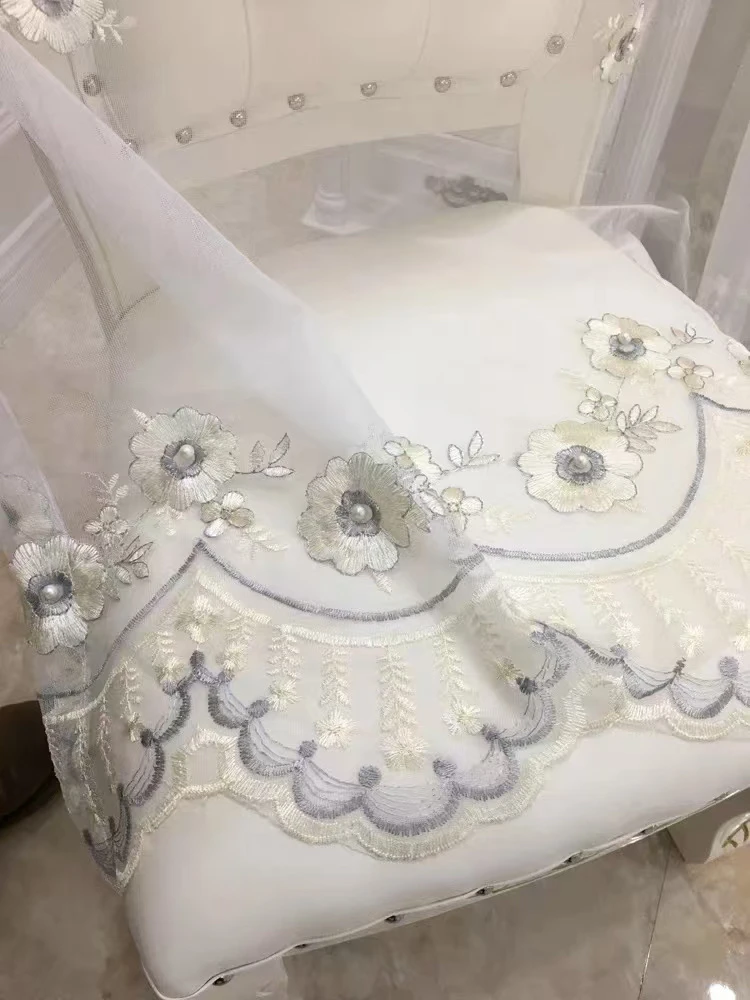 0476米珍珠成品纱(挂钩单买）V