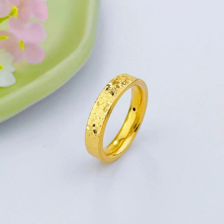 黄金碎碎金戒指足金999碎碎冰网红爆款时尚精美黄金首饰直播间