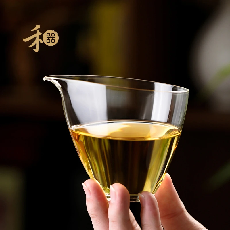 禾器玻璃公道杯淡然瀚然怡然茶海加厚耐热高硼硅玻璃分茶器茶漏