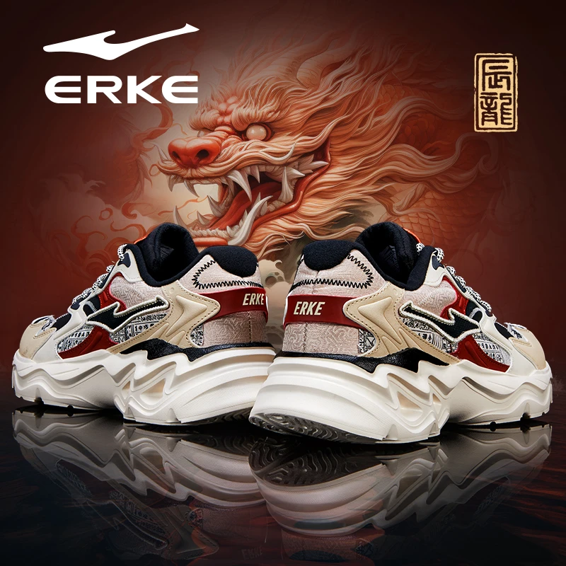 鸿星尔克秋冬季百搭潮流防水运动鞋皮面青少年学生休闲跑步鞋男士