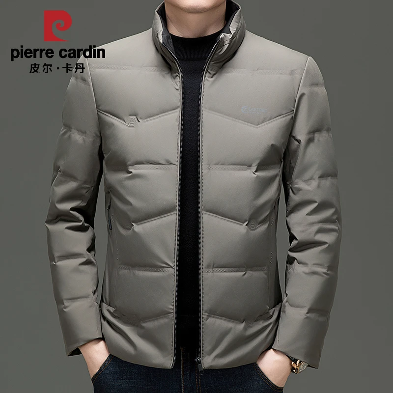 皮尔卡丹羽绒服男短款冬季加厚保暖鸭绒服防风休闲外套冬装防寒服