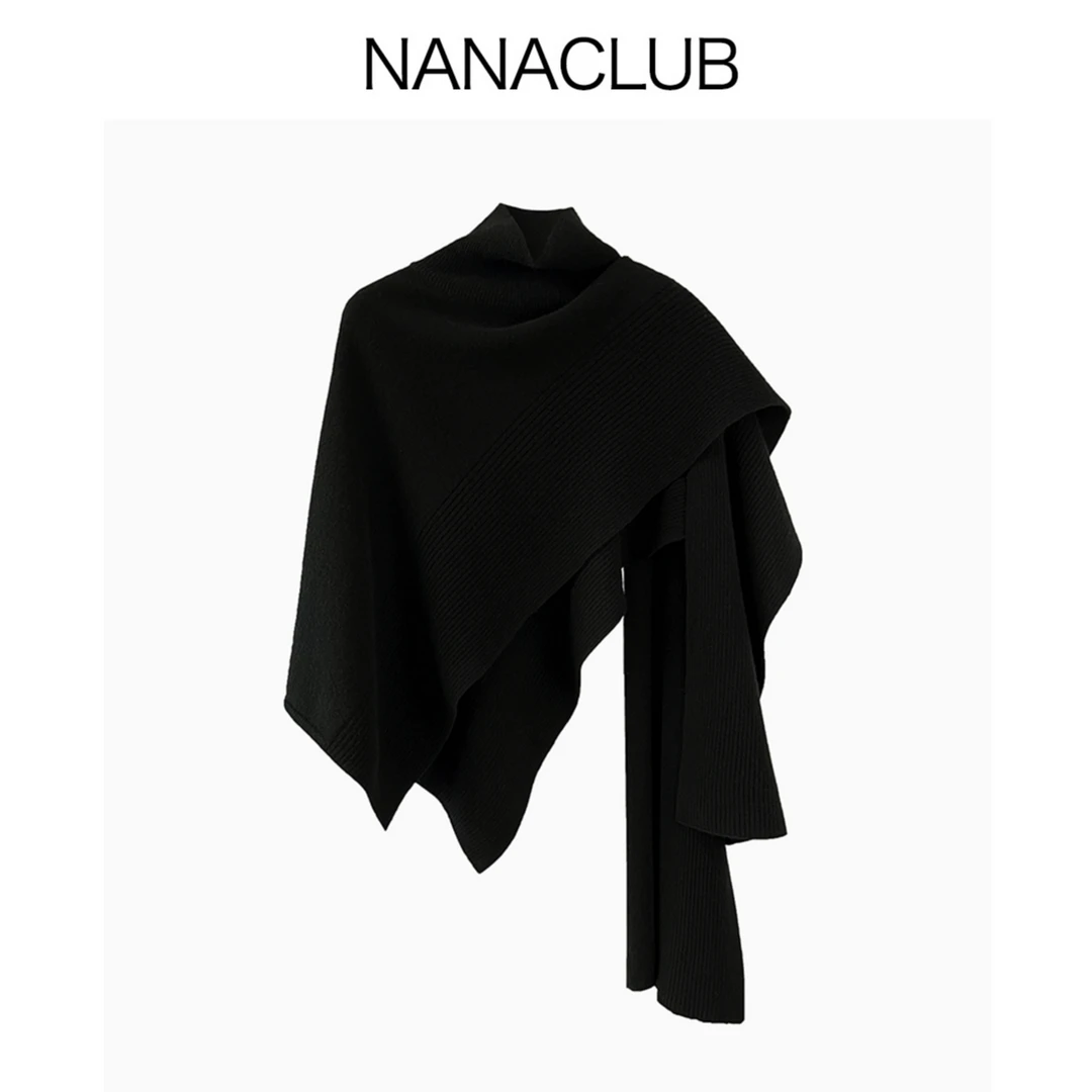 NANACLUB 强推款 100%羊毛披肩斗篷围巾 拔高穿搭调性的百搭神器