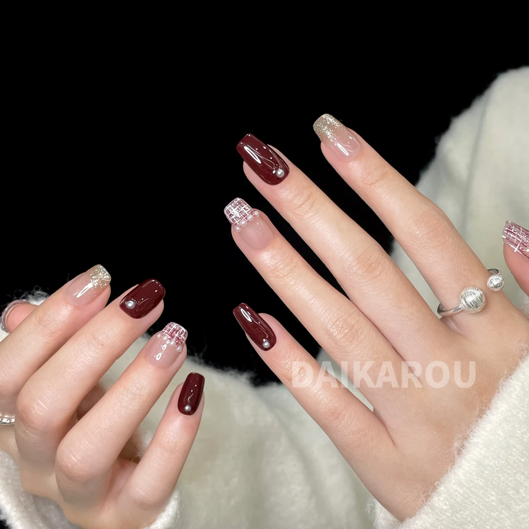 淑媛画像  黛卡柔  铁刘海 此度手工穿戴甲10片