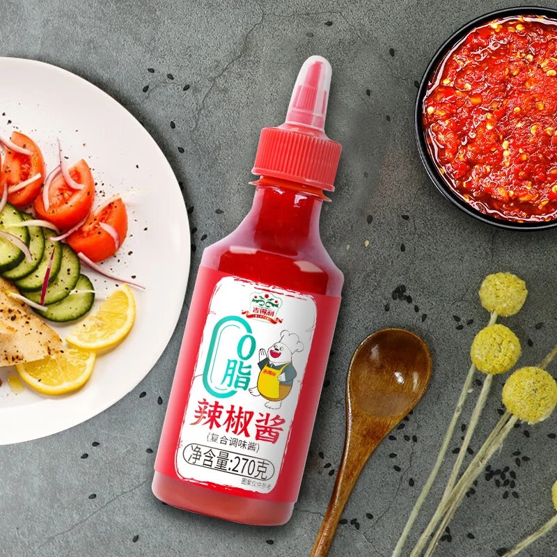 吉得利0脂辣椒酱270g/瓶 BJGF