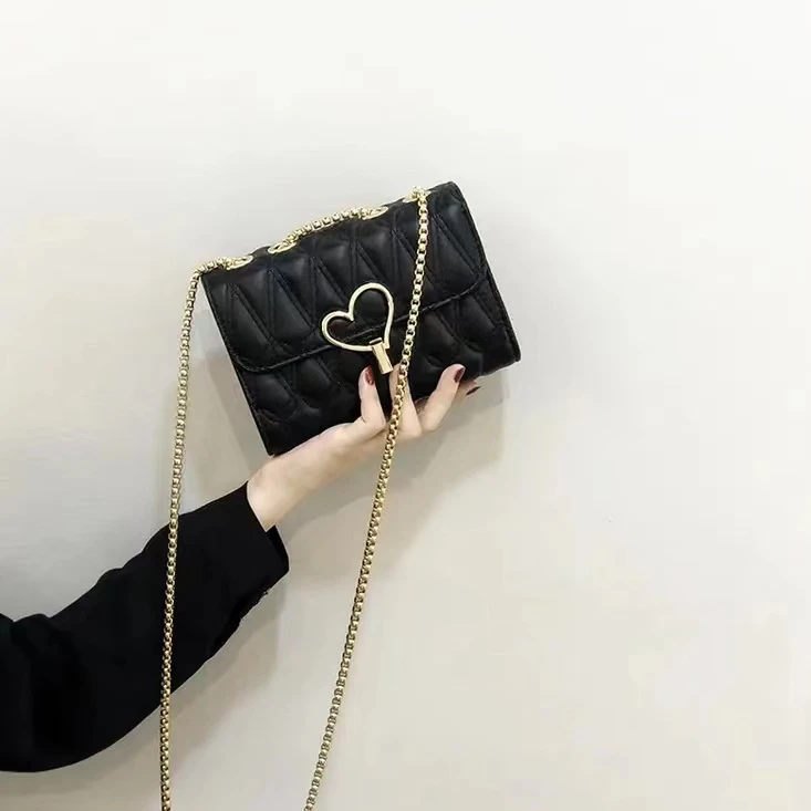 2024新款高级感韩版小包包网红流行ins聊条斜挎包洋气百搭小方包