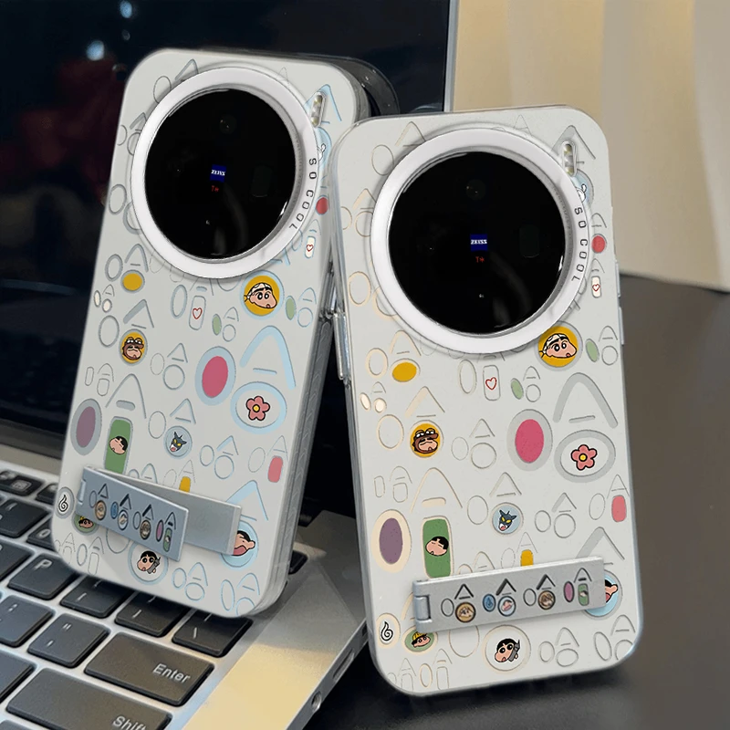 哈哈小新适用vivoX100手机壳x100s彩银x100ultra磨砂x100pro新款