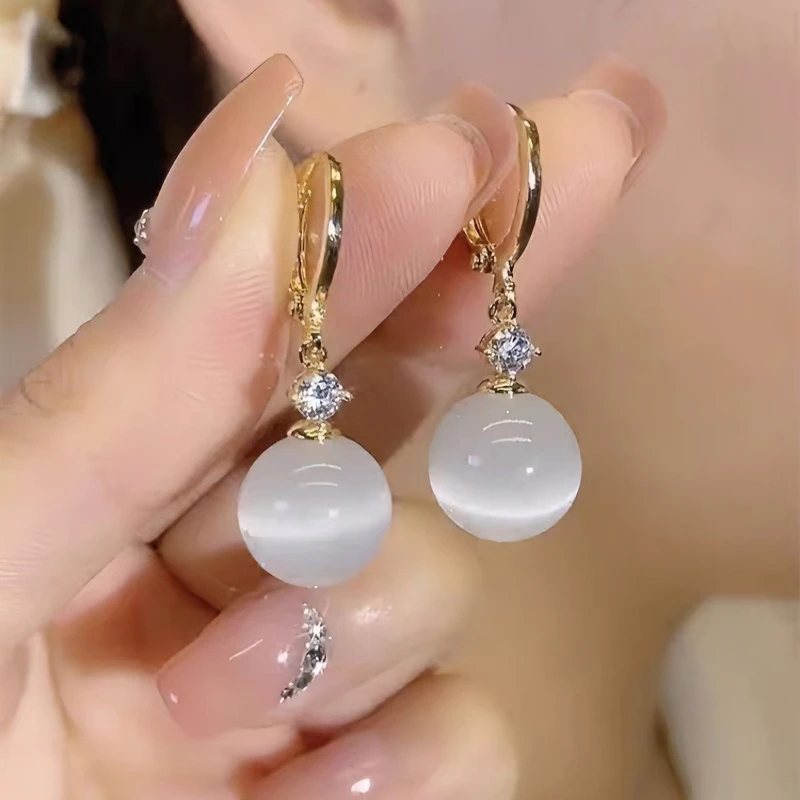 铜合金仿珍珠耳饰 轻奢时尚百搭气质精致简约经典优雅-019