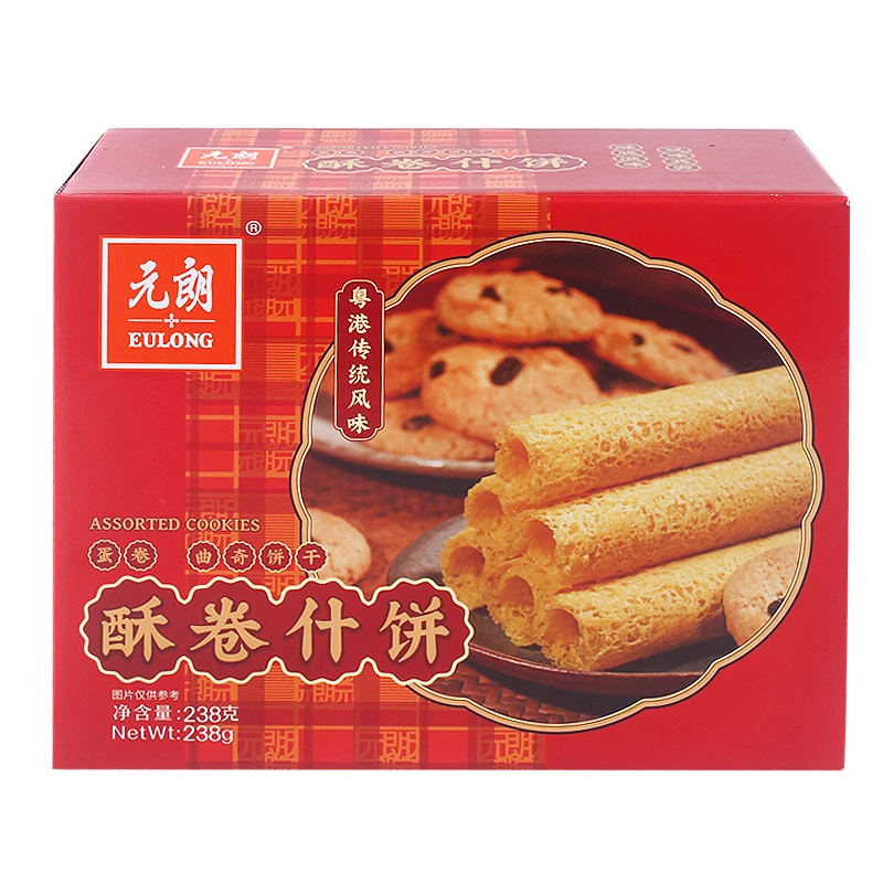 EULONG/元朗 酥卷什饼238g合桃酥休闲过年货送礼品零食