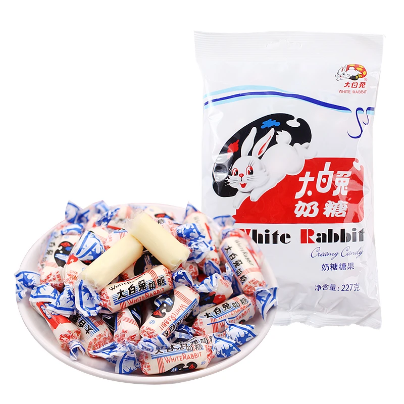 大白兔奶糖原味227g结婚喜糖怀旧儿童年货小零食冠生园糖果