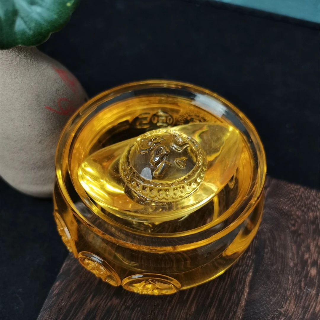 【聚宝盆】琉璃工艺聚宝盆桌面摆件/个FL-1154