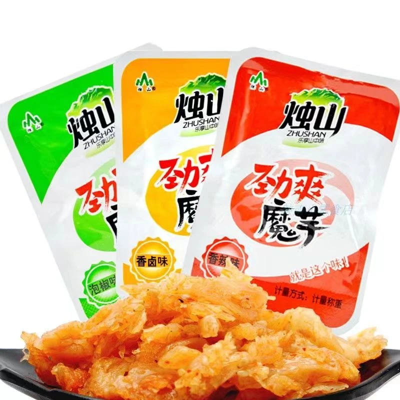 烛山劲爽雪魔芋500g/袋安康岚皋特产素毛肚网红卤味麻辣零食小吃