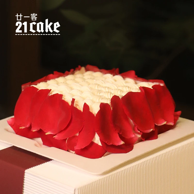 21cake深爱水果夹心生日蛋糕纯动物奶油同城配送约会纪念日蛋糕