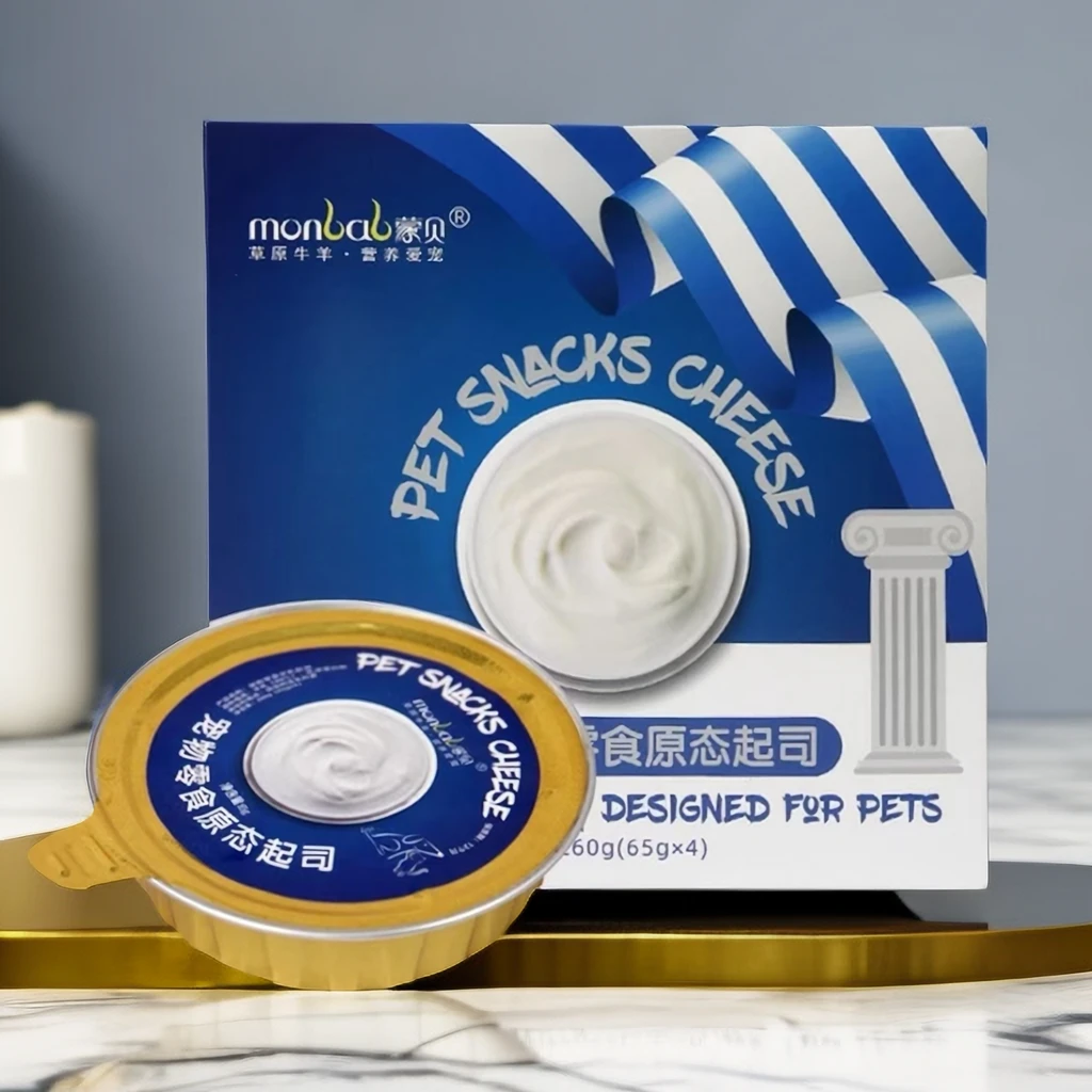 蒙贝【怕胖仔专属】羊乳起司精选奶酪罐头新鲜猫狗零食奶食品260g