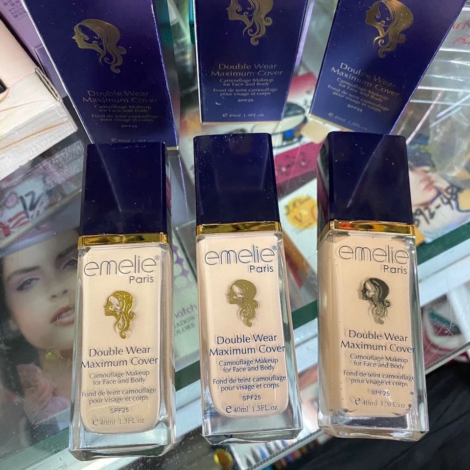 Emelie持妆粉底液遮瑕保湿滋润雾面妆感新疆仓直发包邮艾米莉粉底