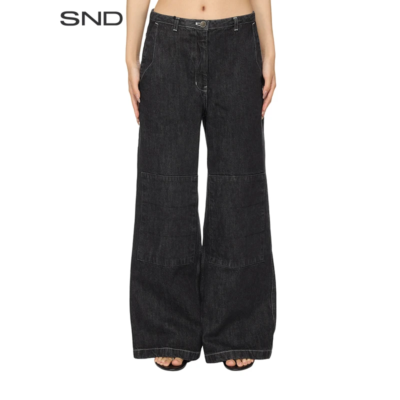 【LOW CLASSIC 设计师品牌】SND AW24 补丁牛仔长裤