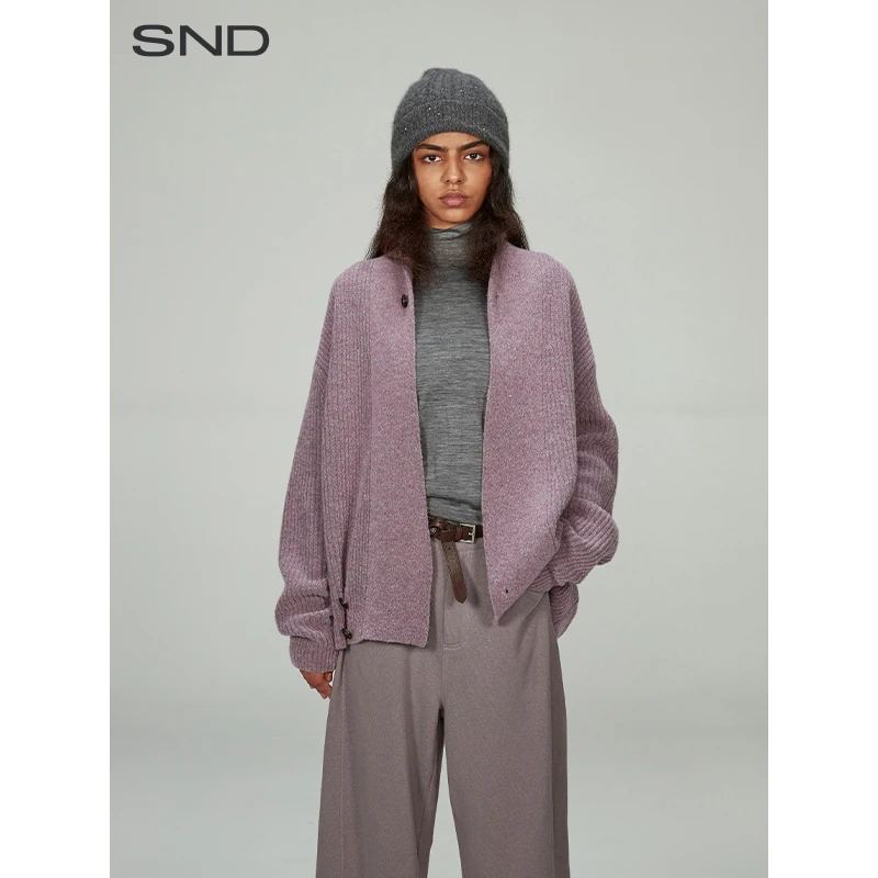 【SNDCOTEMP 设计师品牌】SND AW24 斜扣门襟开衫