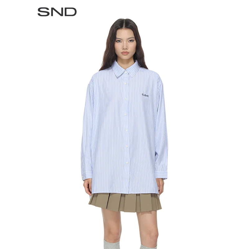 【FALLETT 设计师品牌】SND AW24 LOGO条纹衬衫