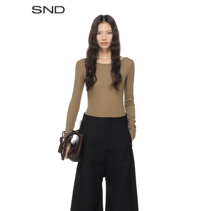 【NHOJ 设计师品牌】SND AW24 修身长袖T恤