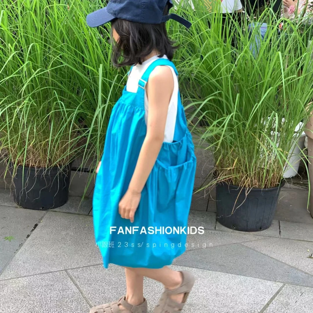 【原创设计师品牌】FANFASHIONKIDS 2023夏季韩版亲子背带裙 2191