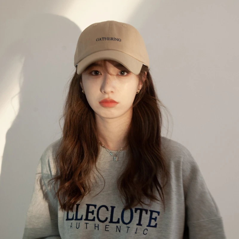 棒球帽女士夏季大头围薄款韩版百搭小众休闲潮牌帽子显脸小鸭舌帽