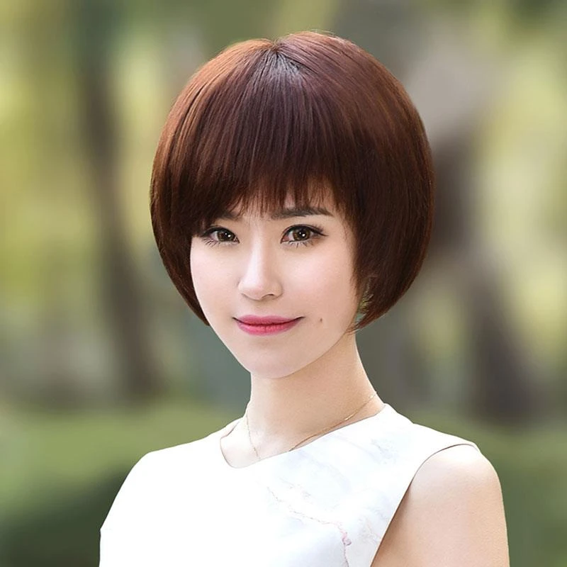假发女全真发波波头女士短直发波波全头自然造型化疗真人发丝假发
