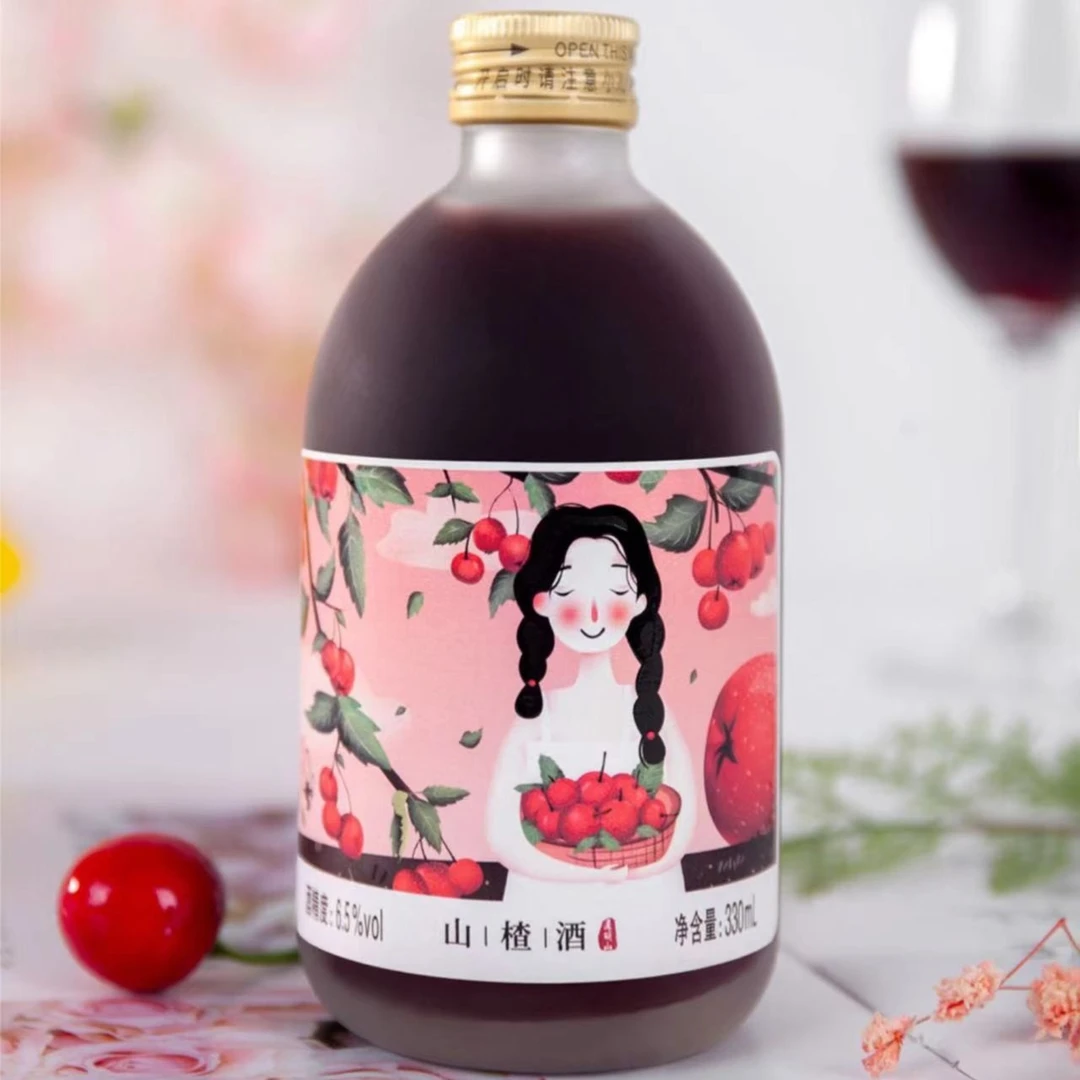 通明山 女士甜酒 低度微醺 网红高颜值果酒 山楂酒330ML