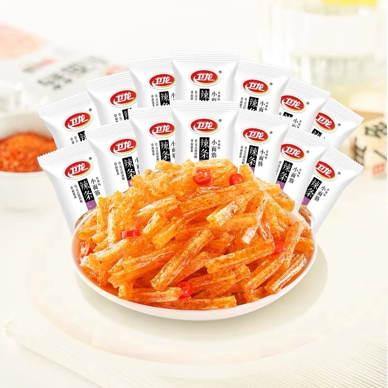 卫龙小面筋网红辣条儿时童年回忆辣味小零食怀旧辣条经典面筋辣条
