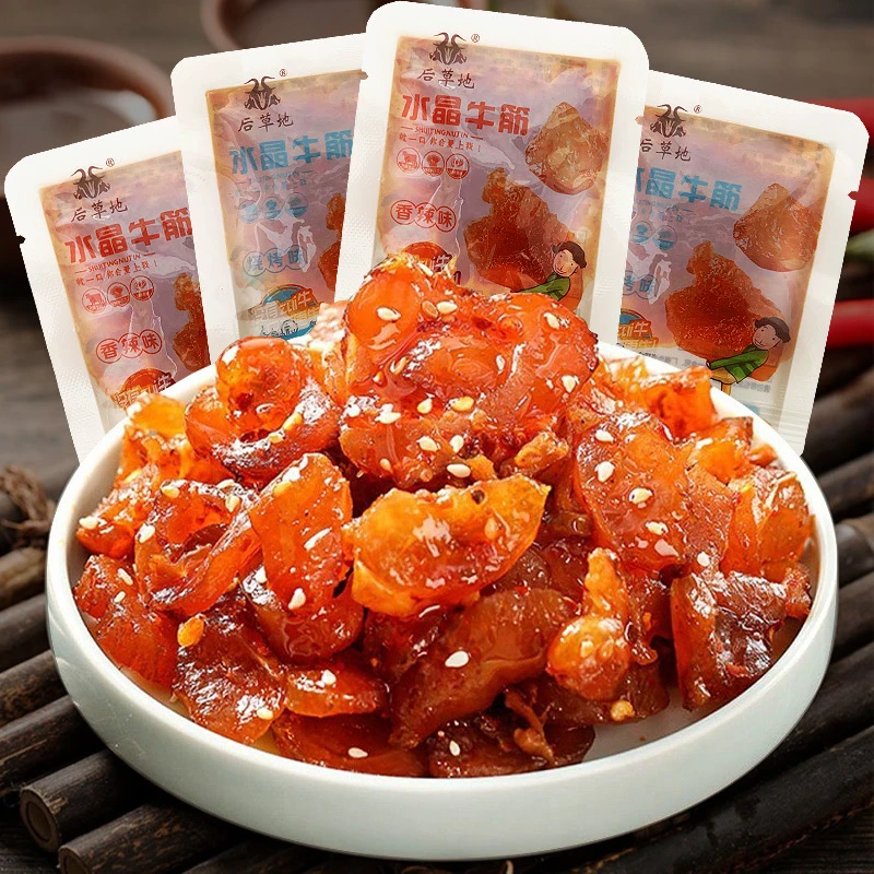 内蒙古特产牛蹄筋零食香辣水晶牛蹄筋熟食卤味牛肉休闲解馋小零食