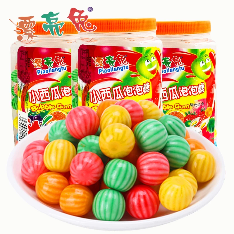 西瓜泡泡糖颗口香糖8090后怀旧小零食儿时经典童年回忆果味糖果