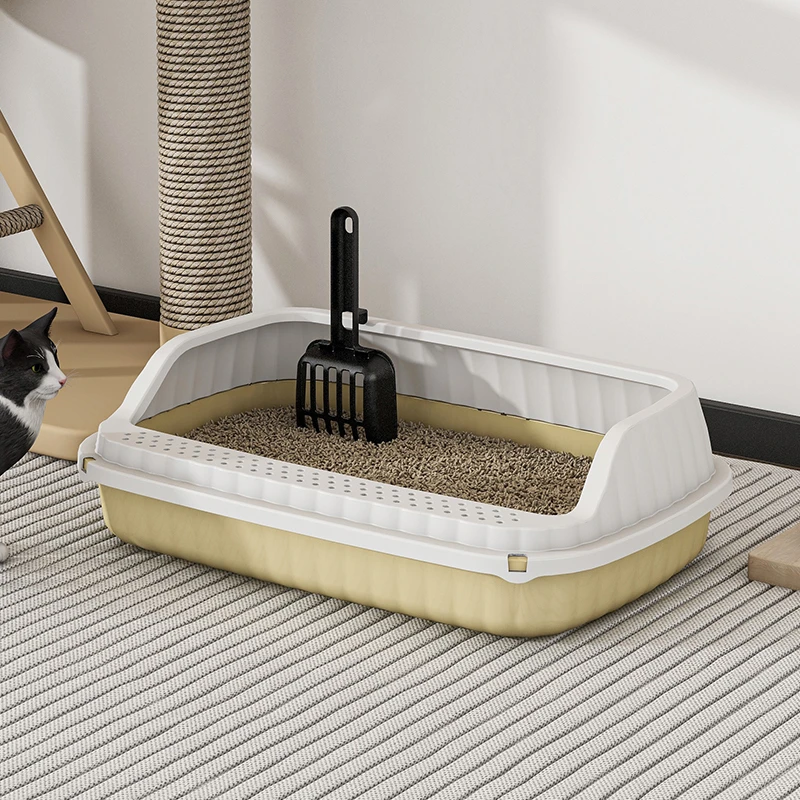 大号半封闭猫砂盆加高防外溅带猫砂铲可拆洗宠物厕所幼猫猫咪用品