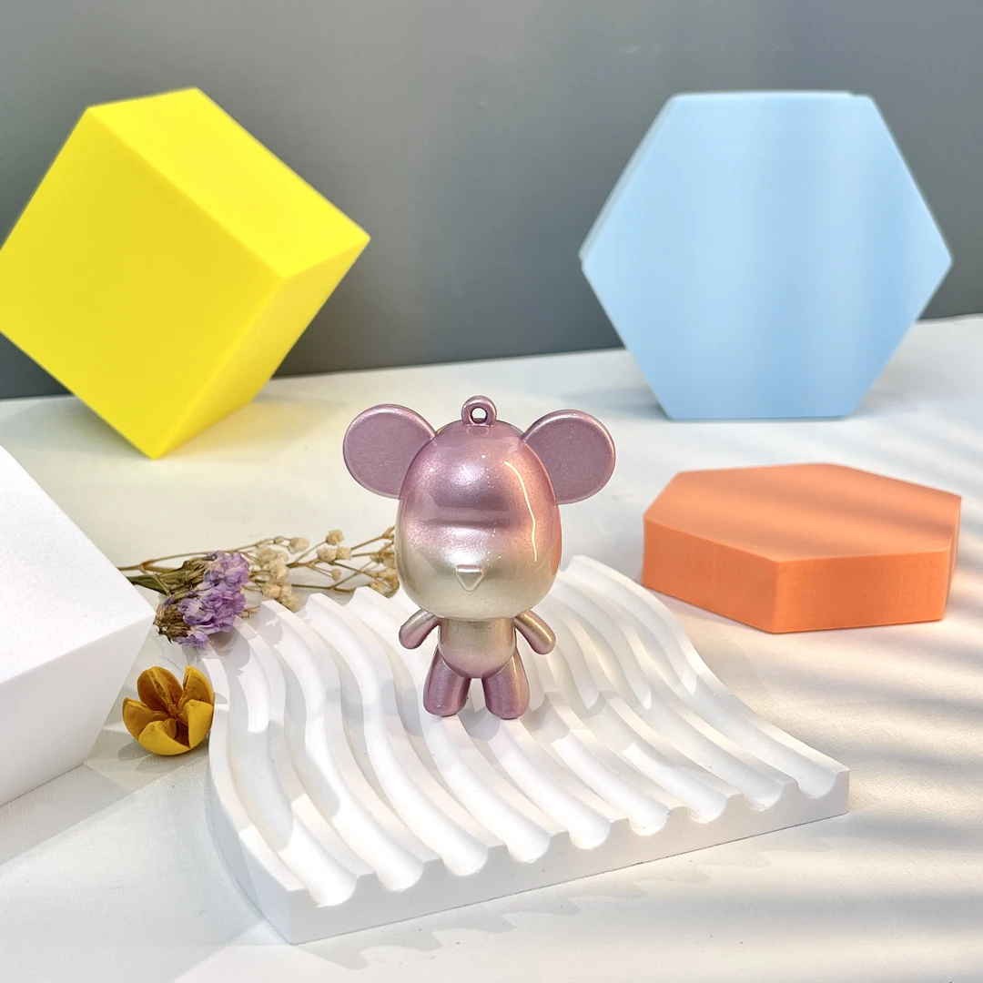 3D手工绘彩暴力熊  创意卧室家居摆件