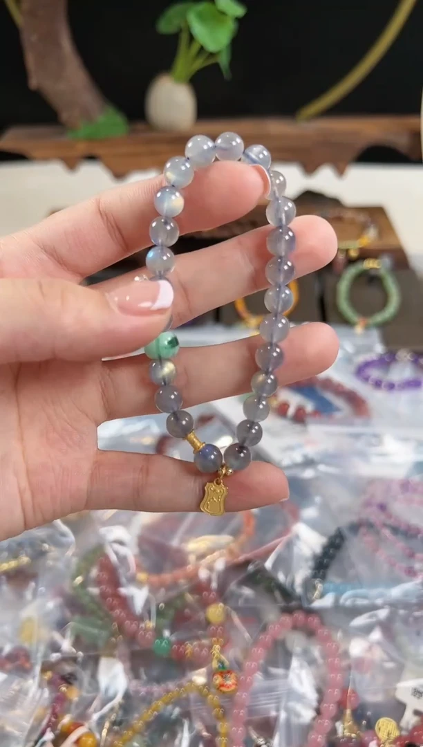 【闪购商品】长石手链未镶嵌手饰@@