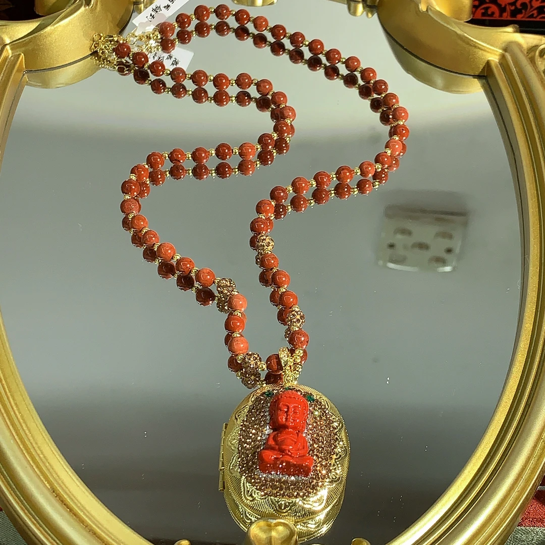 铜合金合成锆石项链 TTSD 红色时尚潮流百搭项链 1471